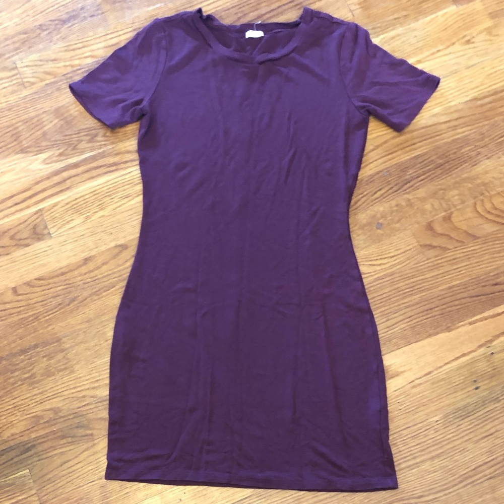 Maroon body con dress